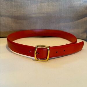 Banana Republic orange Belt with Gold Buckle